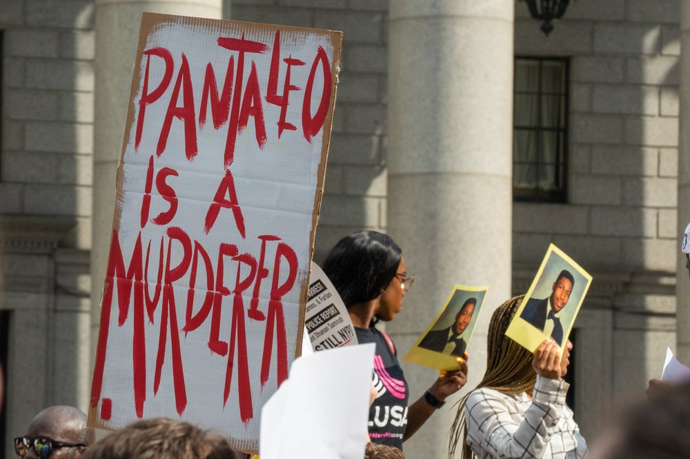 Protesters march on the fifth anniversary of Eric Garner's death<br>