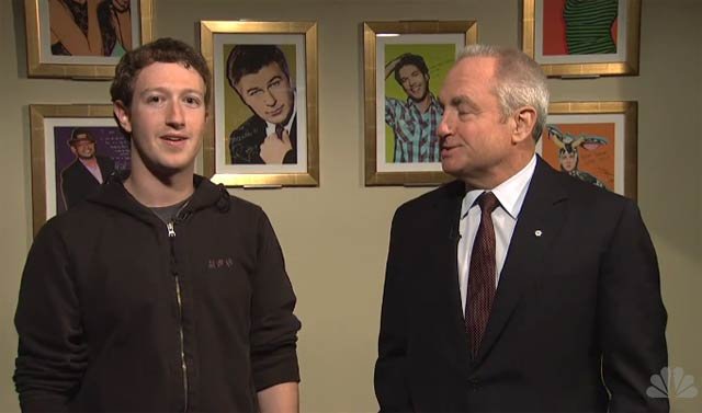 Zuckerberg did make his rumored-about cameo on the show. They involved Lorne Michaels, too!