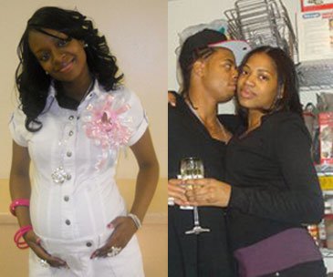 Kayla Henriques at left; Kamisha Richards on the right