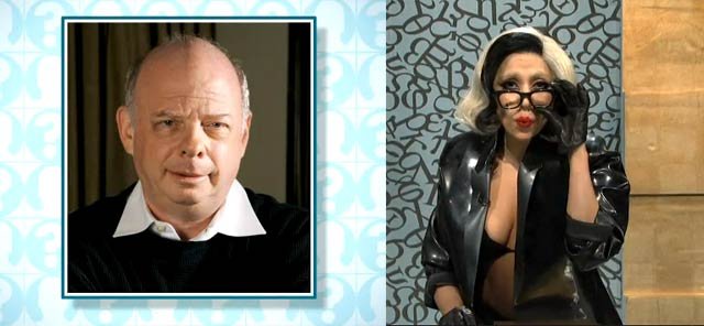 2011_05_gagashawn.jpg Justin Timberlake and Lady Gaga match wits on a game show about naming certain people... would you believe Lady Gaga knows who Wallace Shawn is (or at least recognizes his photo)?