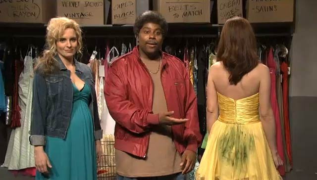 2011_05_snltfdiscprom.jpg Discount prom dresses mean there are grass stains on the dresses' butts.