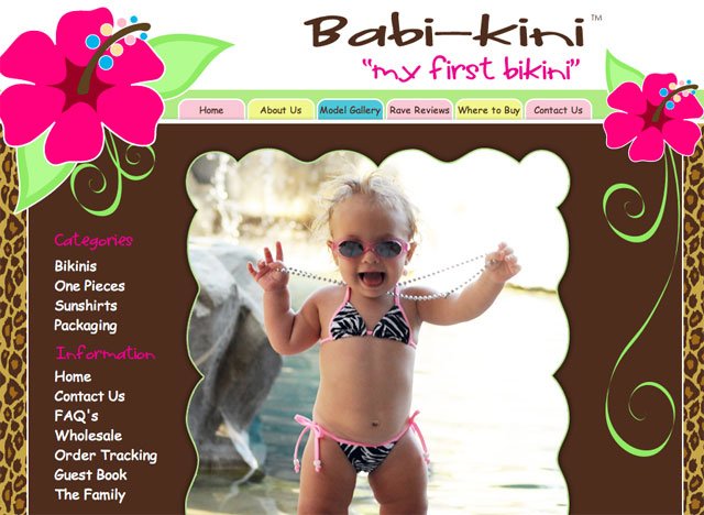 The Babikini website promotes this string bikini on its homepage