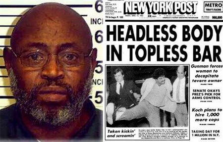 Charles Dingle, left, alongside the famous Post headline
