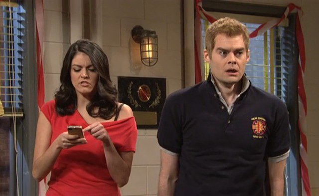 The most baffling sketch of the night. Either you found Hader's hysterical screaming hilarious, or this was torture.
