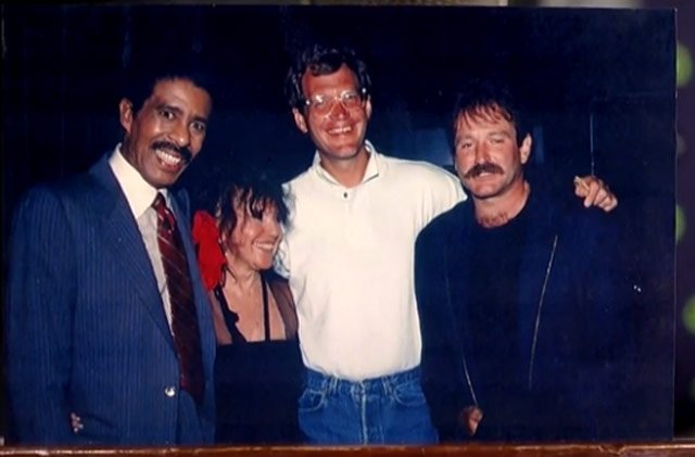 David Letterman's photograph of himself with Richard Pryor, Comedy Store owner Mitzi Shore and Robin Williams
