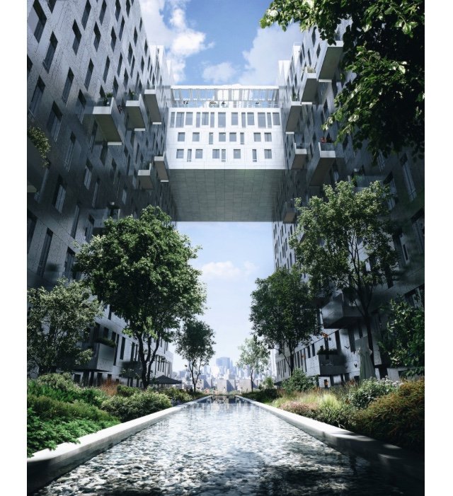 The courtyard at 325 Kent