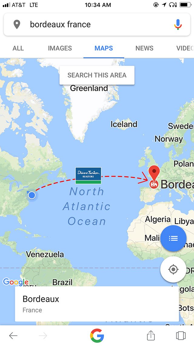 Google map, courtesy of Diane Turton, Realtors