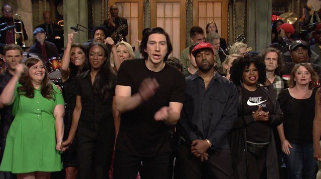 2018_09_snlad_close1.jpg End credits, plus Kanye's "Ghost Town" performance with Kid Cudi and Shake 070: