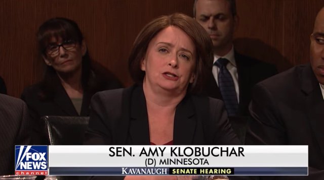 Sen. Klobuchar tackles Kavanaugh's drinking