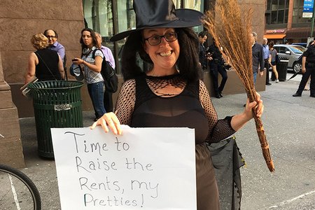 "Middle class and low-income people should be able to live in New York affordably," said Jodie Leidecker, who works at the Cooper Square Committee