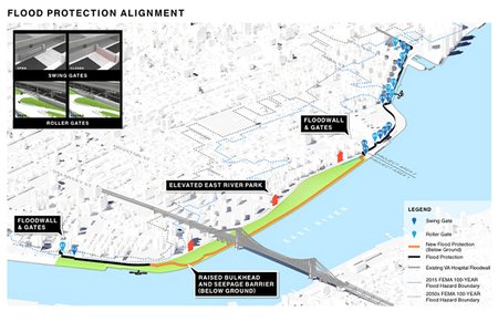 City Hall's plan would use landfill to raise most of East River Park by eight feet.