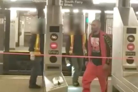 Still from surveillance footage of the attack
