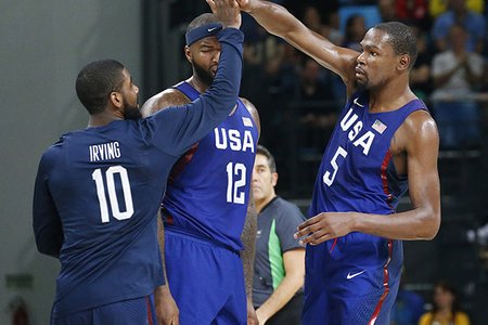 Kyrie Irving and Kevin Durant played together when they were teammates on Team USA during the 2016 Olympics