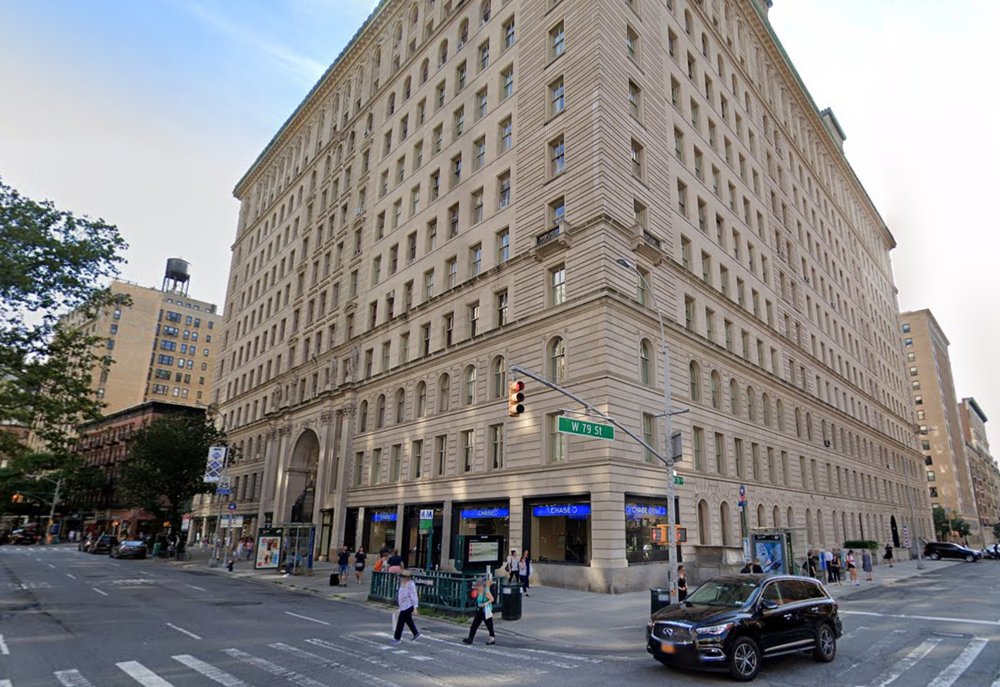 Google Street View image of the southwest corner of West 79th and Broadway
