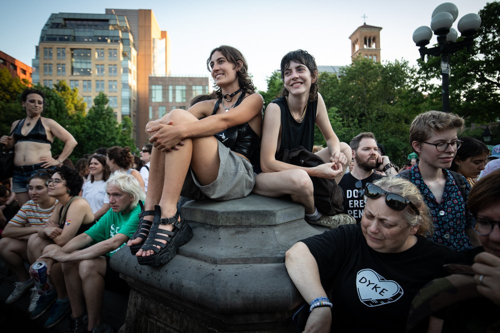 Scenes from the 2022 New York Dyke March.