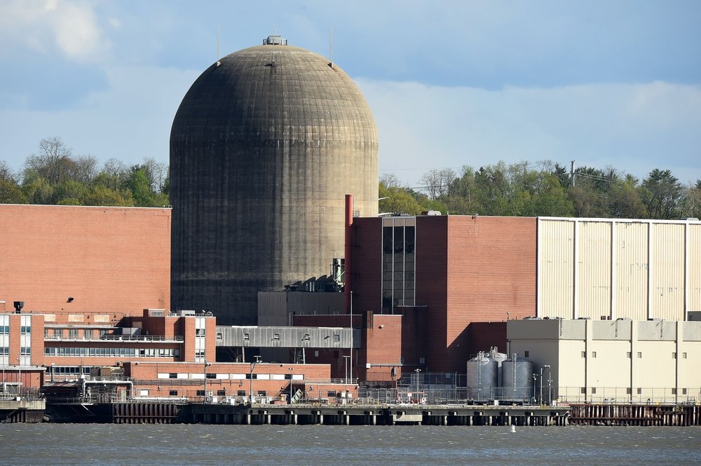 Indian Point Nuclear Power Plant in Buchanan, New York on April 30, 2021, the day the facility shut down its final reactor.