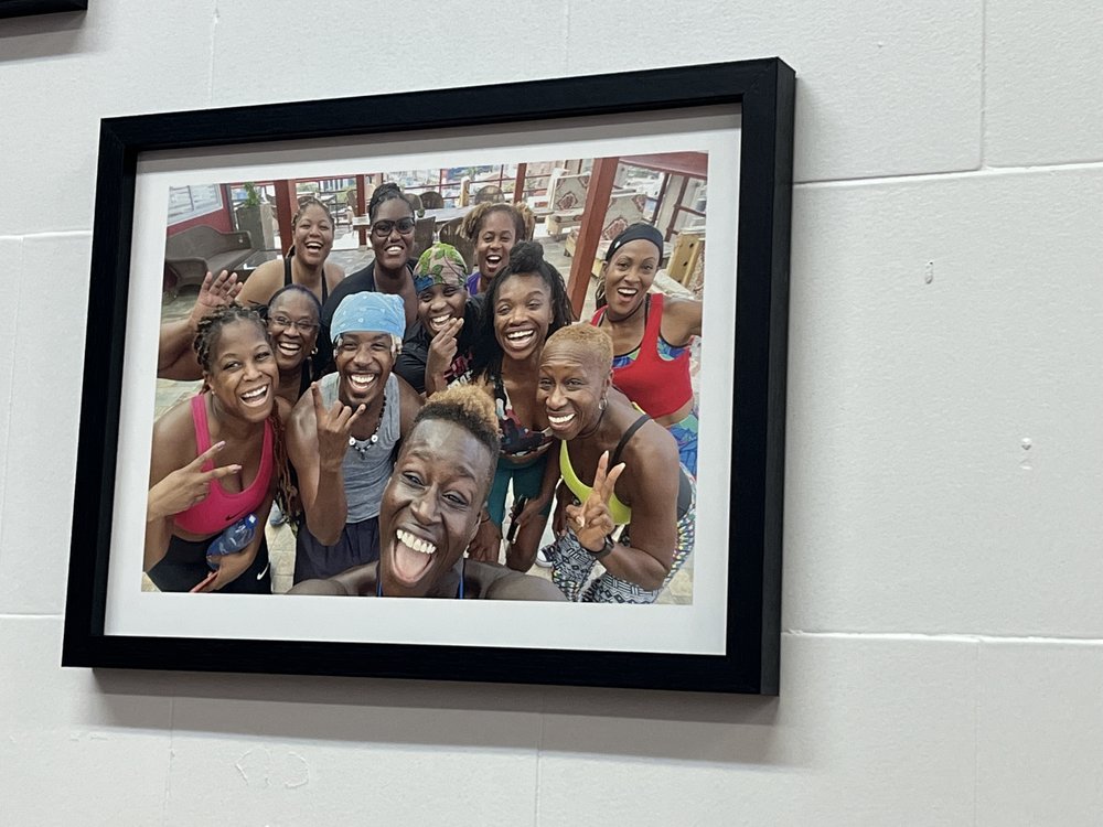 A photo of dance students at Fit4Dance, a studio in Flatbush that hosts free Shape Up NYC sessions as well as paid dance classes.