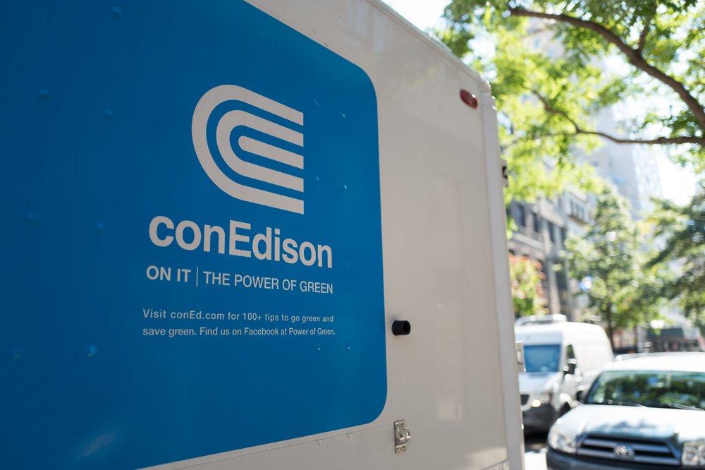 Con Edison truck on the Upper East Side, Sept. 15, 2017.