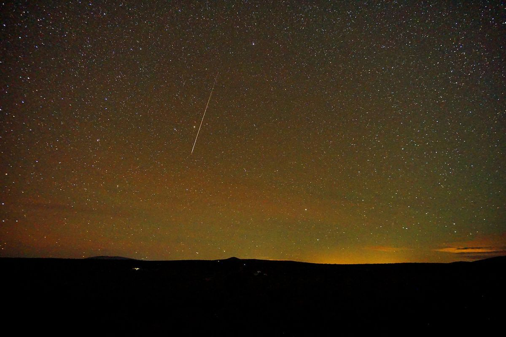 The Draconid meteor shower peaks on Oct. 8 and 9 with a peak rate of 10 meteors per hour.