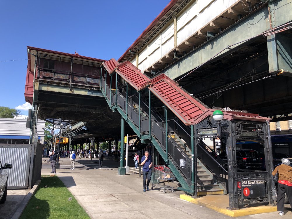 The 238th Street subway station on the 1 line in the Bronx is seen on May 30, 2024.