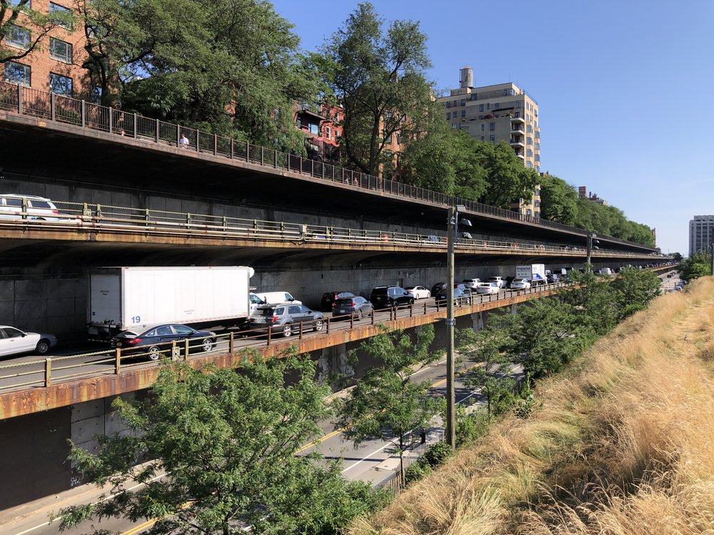 The triple cantilever section of the BQE