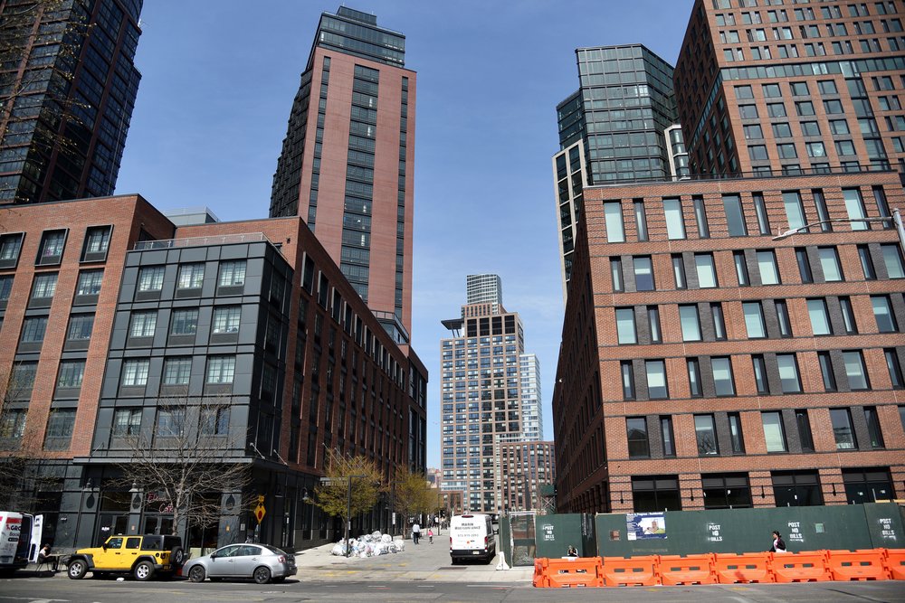 The same stretch of waterfront at the northern end of Greenpoint is now home to Greenpoint Landing, where several residential towers have now been completed