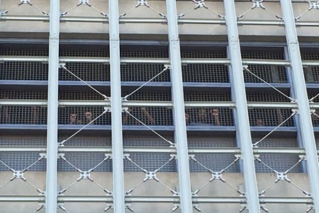 People incarcerated inside MDC banged on the gates during protests in February