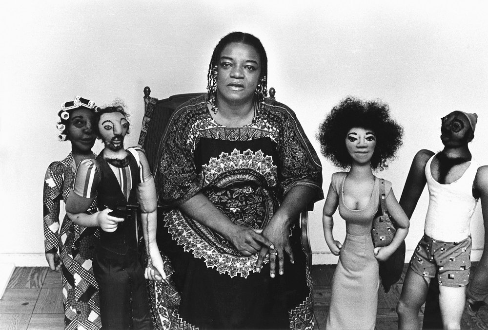 24563336efredwmcdarrah_p226-jpg.jpeg Artist Faith Ringgold poses with her work, August 30, 1978<br/>