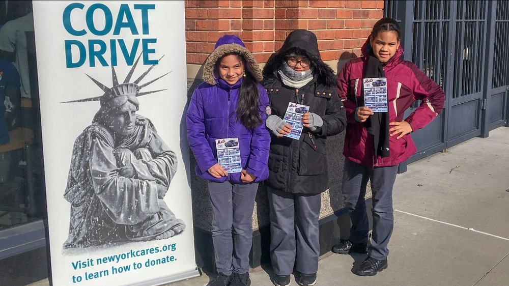 New York Cares coat drive