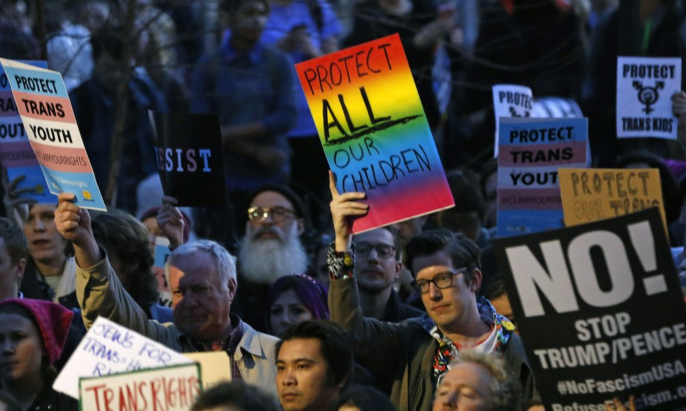 34da8b4b0transgender-rally_chun-jpg.jpeg At the rally for transgender rights outside Stonewall, February 23, 2017 (Kathy Willens / AP)