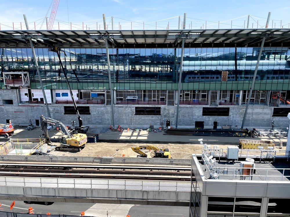 Major construction at an airport.