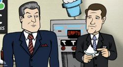 Cartoonized Alec Baldwin and Brian Williams
