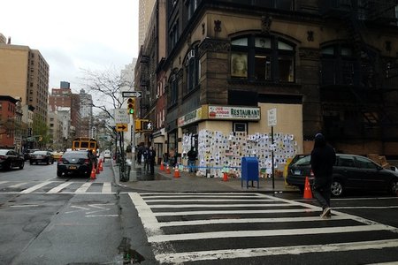 The exterior of Joe. Jr is currently plastered with missing posters.