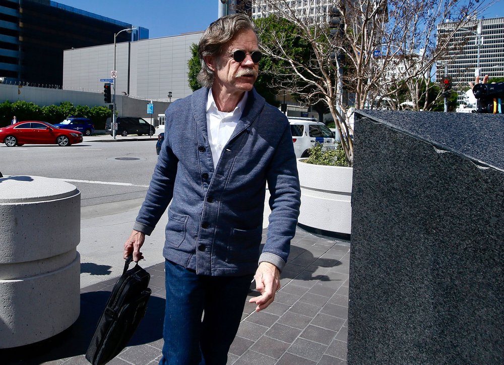 4477d370fshutterstock_10152275d-jpg.jpeg Actor William H. Macy arrives at the federal courthouse in Los Angeles, where his wife Felicity Huffman was being arraigned (Alex Gallardo/AP/Shutterstock)