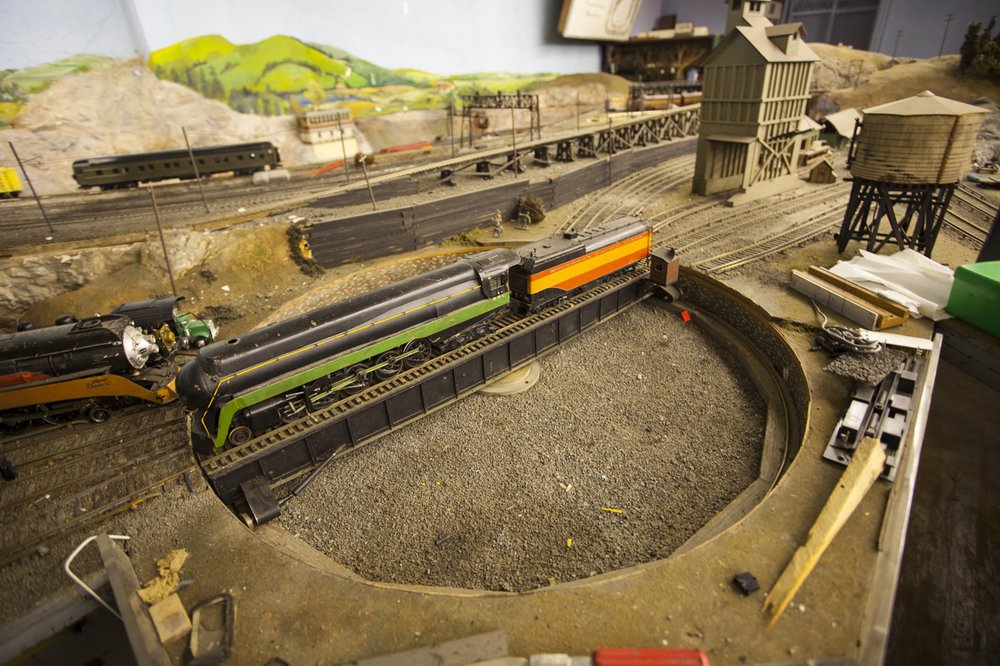 44e6a3901img_1708-jpg.jpeg A turntable with a train on top.<br/>