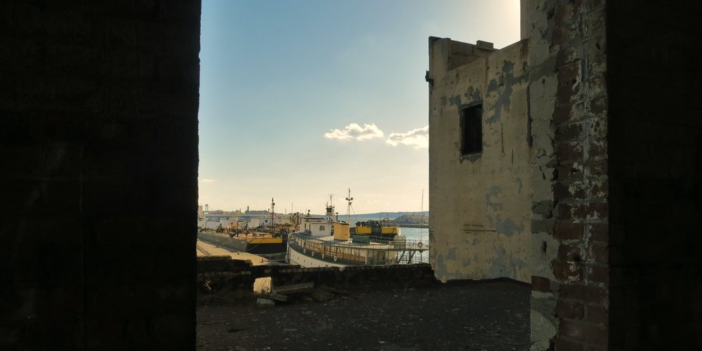 From the Red Hook Grain Elevator (Hannah Frishberg)<br/>