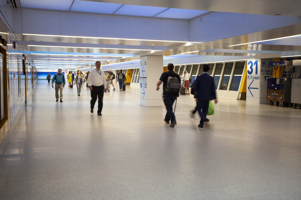 480c494bcimg_1242-jpg.jpeg The <a href="http://gothamist.com/2017/06/15/penn_station_debuts_fancy_new_conco.php#photo-1">new concourse</a> that opened in 2017.<br> (Jake Dobkin / Gothamist)