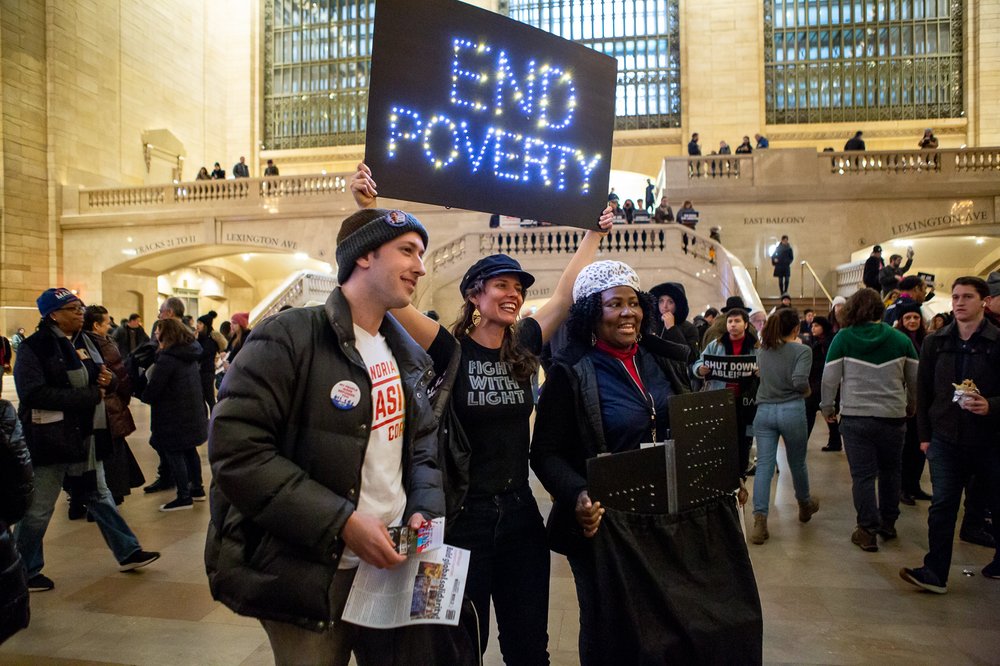 At the Non-March for Disabled Women in Grand Central Terminal (<a href="https://www.gretchenrobinette.com/">Gretchen Robinette</a> / Gothamist)