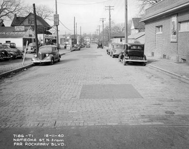 50512oldrock.jpeg "Nameoke Street, Far Rockaway Boulevard. December 11, 1940."