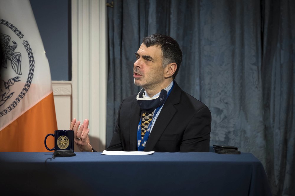 Mitchell Katz, head of NYC Health + Hospitals at a recent press briefing in City Hall.