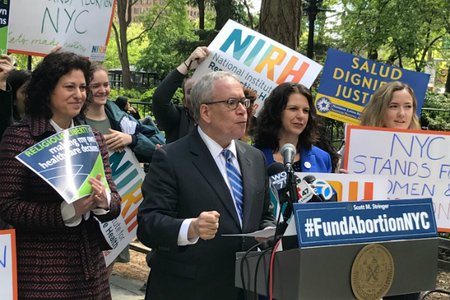 Comptroller Scott Stringer in City Hall Park on Wednesday