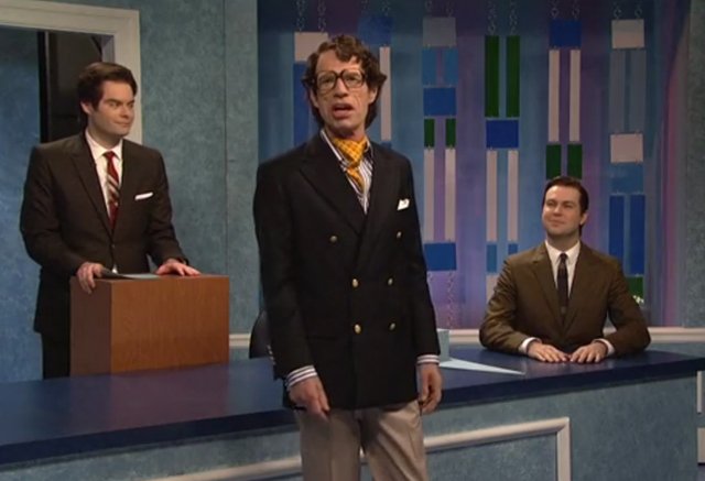 52012snlsecret.jpg Mick Jagger is a very effeminate action star on Secret Word.