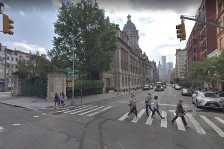The intersection at Broome and Centre Streets, where the crash happened.