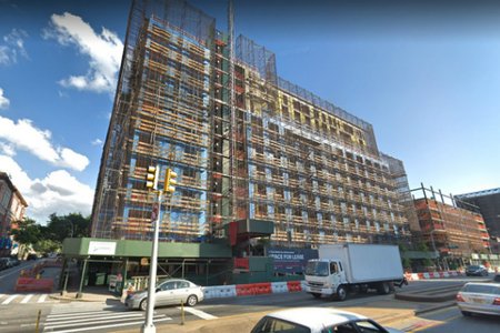 Construction at 535 4th Avenue last summer.