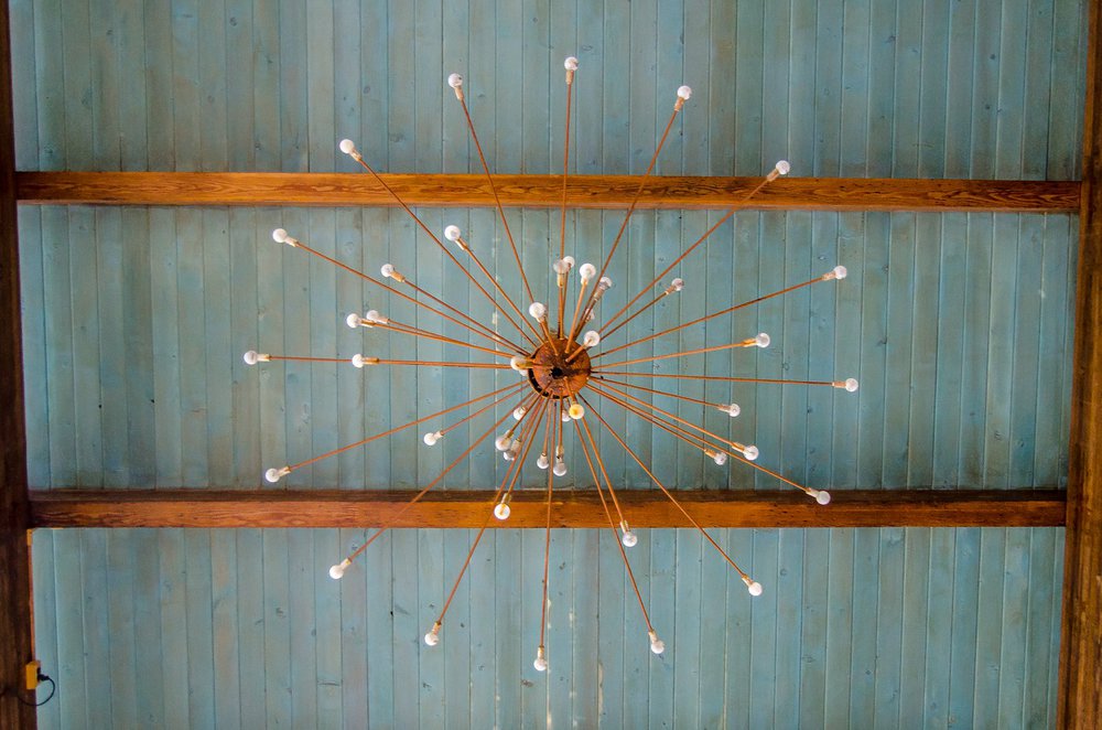Light fixture, natatorium.