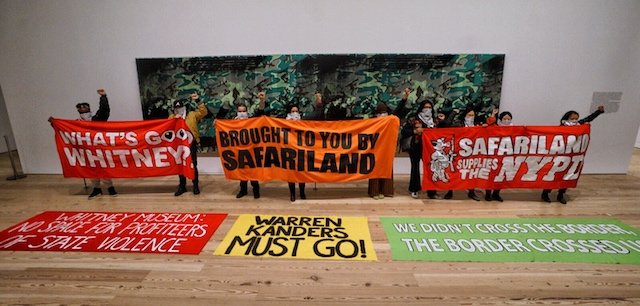 A coalition of activists have been leading demonstrations at the Whitney for weeks now.