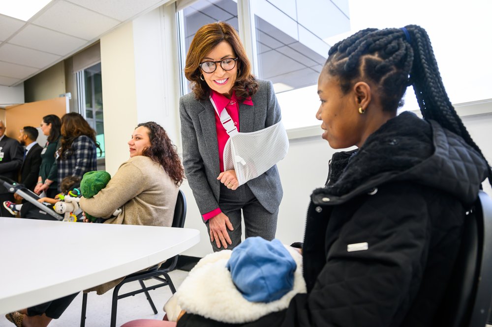 Gov. Kathy Hochul unveils the third proposal of her 2024 State of the State: a comprehensive six-point plan to combat maternal and infant mortality in New York.