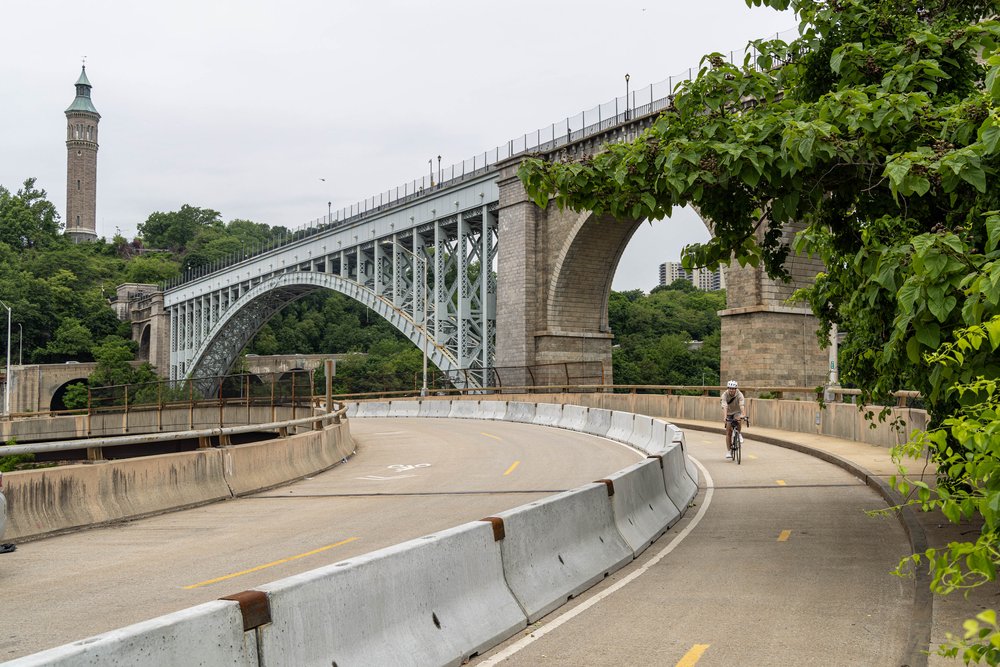 Part of the Harlem River Greenway in Highbridge.