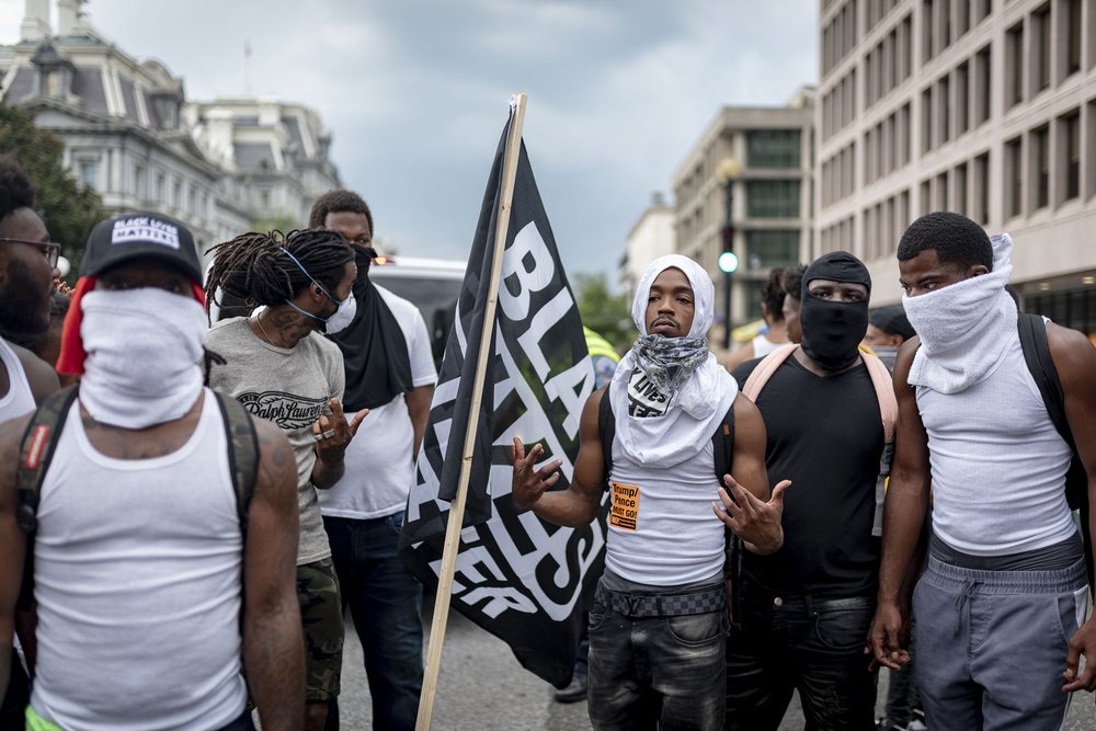 Counterprotesters, including Black Lives Matter, outnumbered the white nationalists<br>