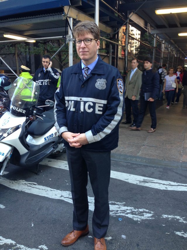 Hipster Cop comes out as a Republican. (Marc Yearsley/Gothamist)